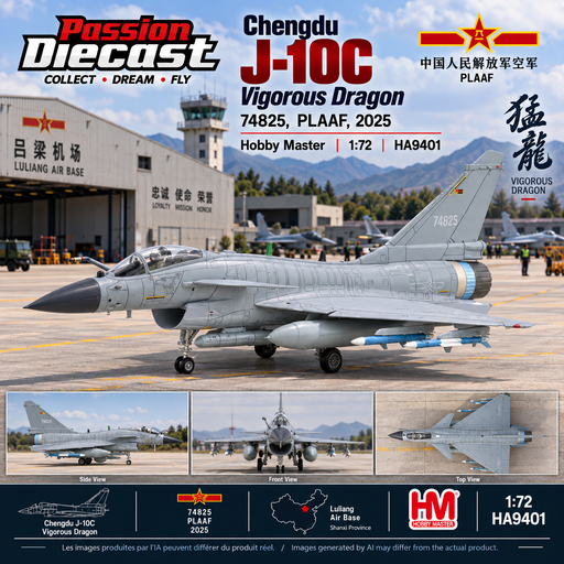 Chengd J-10C Vigorous Dragon 74825, PLAAF, 2025 / HM 1:72 HA9401