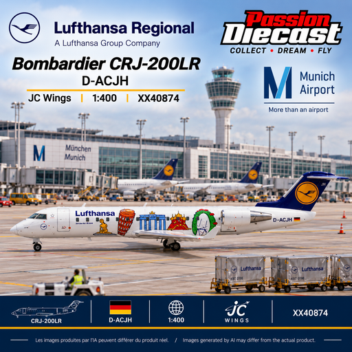 Lufthansa Regional Bombardier CRJ-200LR  /  D-ACJH / JC Wings / 1:400 / XX40874