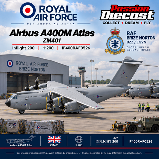  Royal Air Force Airbus A400M Atlas / ZM401/ Inflight 200 / 1:200 / IF400RAF0526