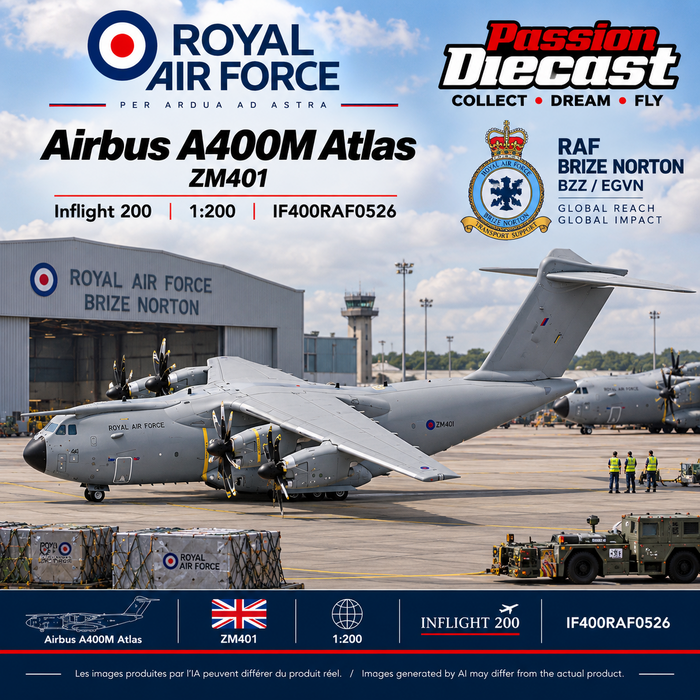  Royal Air Force Airbus A400M Atlas / ZM401/ Inflight 200 / 1:200 / IF400RAF0526
