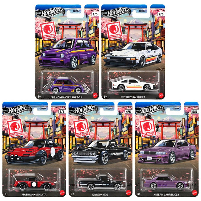 Hot Wheels 1:64  J-Imports Series 2027 Assortment SET OF 5 CARS - GDG44-958A Passion Diecast