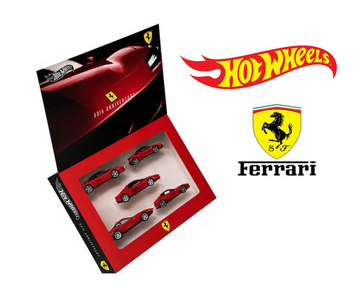 Hot Wheels 1:64 Silver Series Ferrari 80th Anniversary 5 Pack - JPR11 Passion Diecast