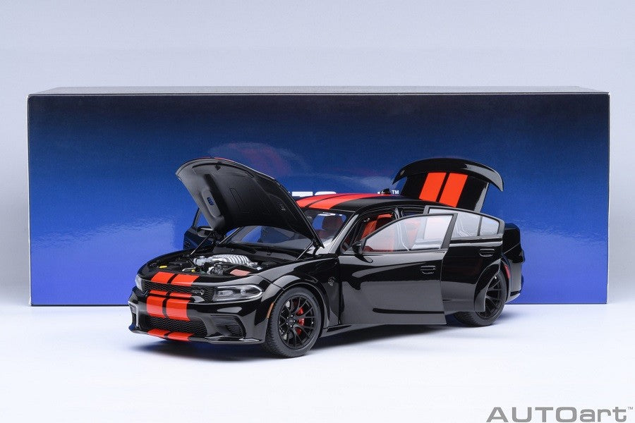 Dodge Charger SRT Hellcat Redeye Jailbreak (Pitch Black) - Autoart 1/18 - 71754 - Passion Diecast 