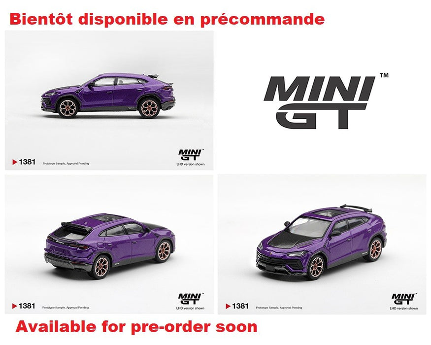 Lamborghini Urus Performante Viola Pasifae - Mini GT - 1:64 - MGT01381 Passion Diecast