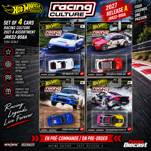 Hot Wheels 1:64 Racing Culture 2027 A Assortment SET OF 4 CARS - JRR32-956A Passion Diecast