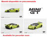 Lamborghini Huracán LB★WORKS Lime Metallic - Mini GT - 1:64 - MGT01377 Passion Diecast