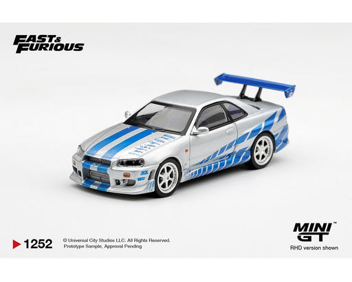 Nissan Skyline GT-R C-West 2 Fast 2 Furious Brian OConner - Mini GT - 1:64 - MGT01252 Passion Diecast