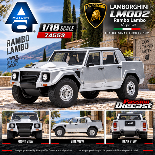Lamborghini LM002 (Argento) - Autoart 1/18 - 74553 - Passion Diecast 