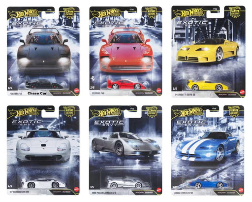 Car Culture 2027 - Exotic Envy Asst B - Release B Set Of 10 Cars - Hot Wheels 1:64 - FPY86-962A