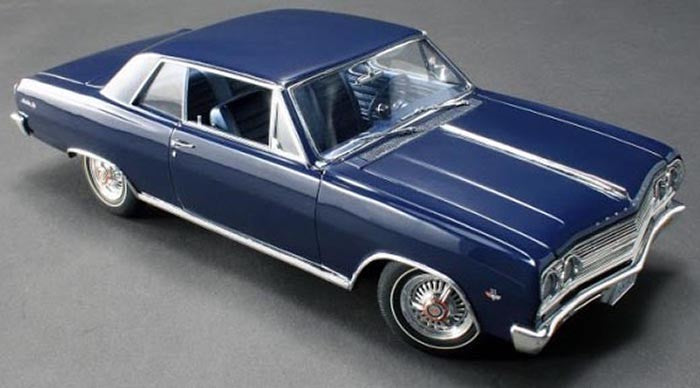 1965 Chevrolet Mailbu - Danube Blue Acme 1/18 A1805302  Passion Diecast 