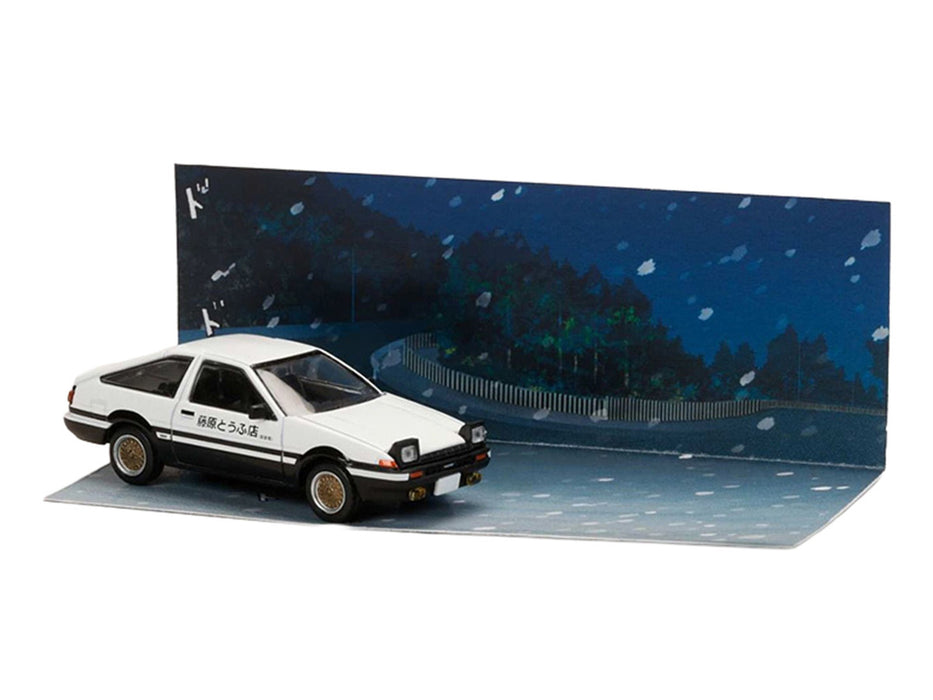 (Preorder) Initial D Toyota Sprinter Trueno (AE86) Takumi Fujiwara & Natsuki Mogi - Hobby Japan - 1:64 - HJDMD001F