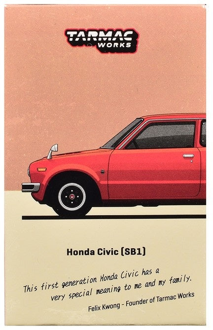 Honda Civic (SB1) - Orange - J-Collection - Tarmac Works - 1/64 - JC64-TL006-OR