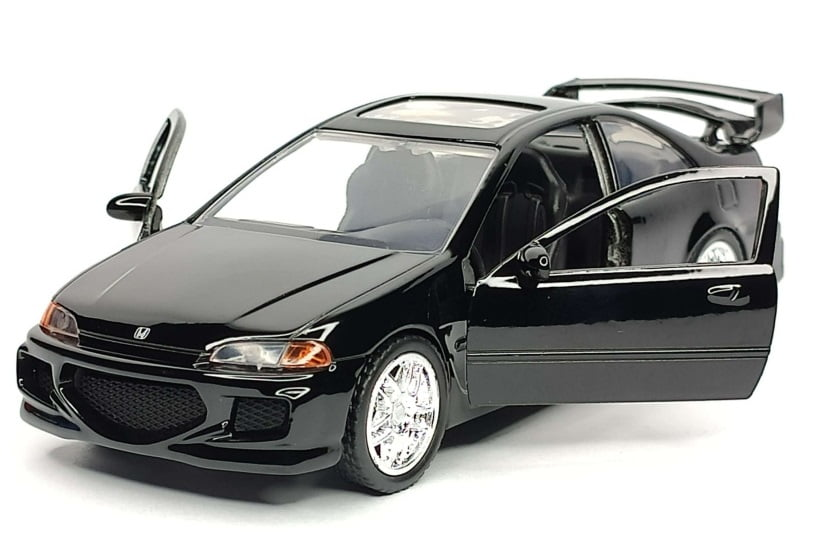 Honda Civic EJ1 noire Jada 1:32 — portières ouvertes