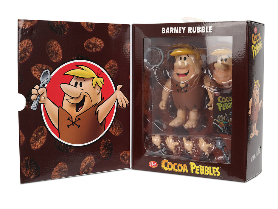 Barney Rubble — boîte vitrine avec volet ouvert
