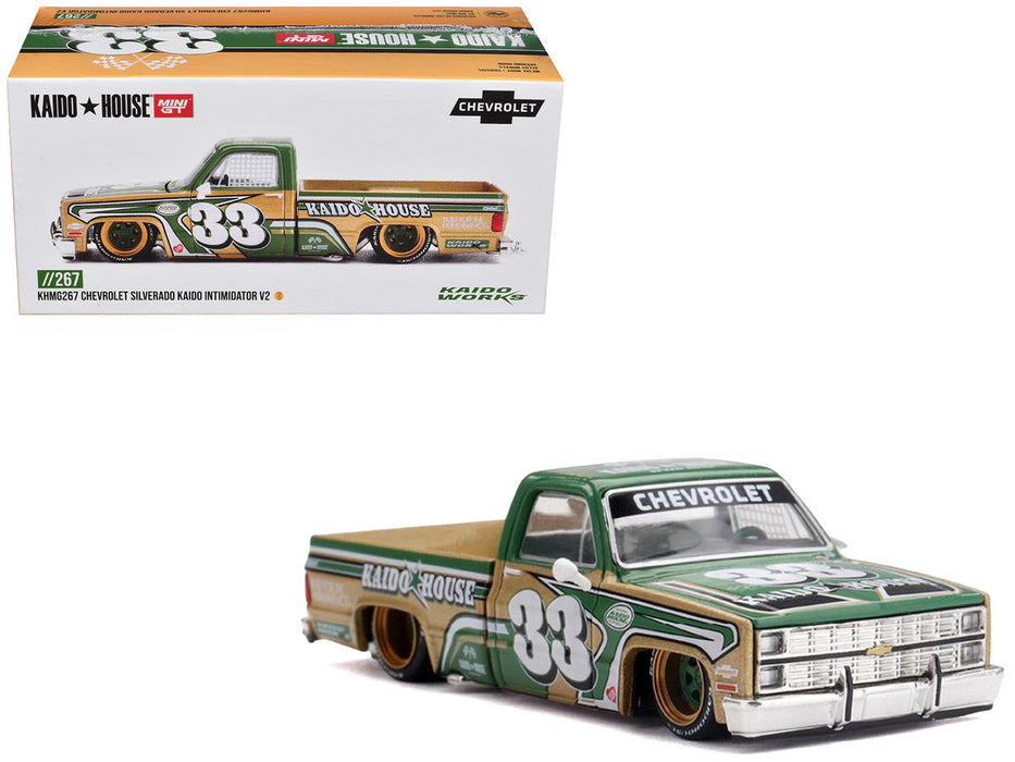 (Preorder) Chevrolet Silverado Kaido Intimidator V2 - Beige - Mini GT & Kaido★House 1/64 - KHMG267