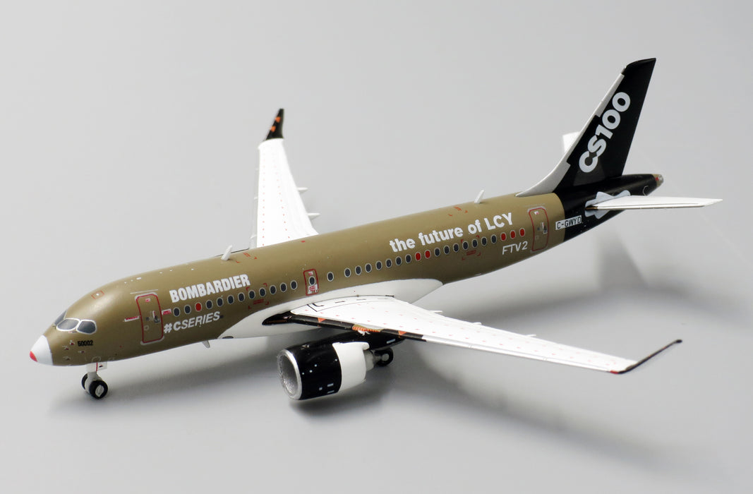 Bombardier CS100 C-GWYD The Future of LCY JC Wings 1:400 — supplier view 1