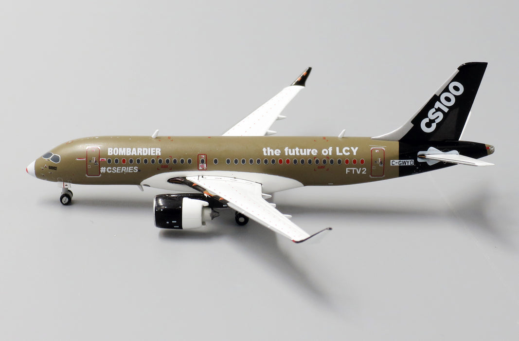 Bombardier CS100 C-GWYD The Future of LCY JC Wings 1:400 — supplier view 2