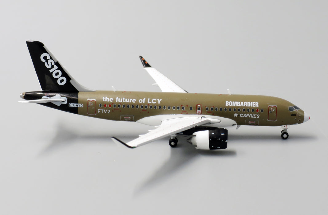Bombardier CS100 C-GWYD The Future of LCY JC Wings 1:400 — supplier view 3