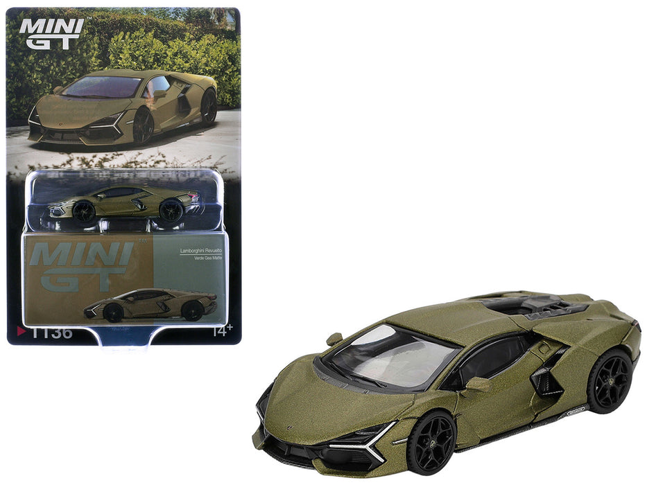 (Preorder) Lamborghini Revuelto - Verde Gea Matte Green - Mini GT - 1:64 - MGT01136