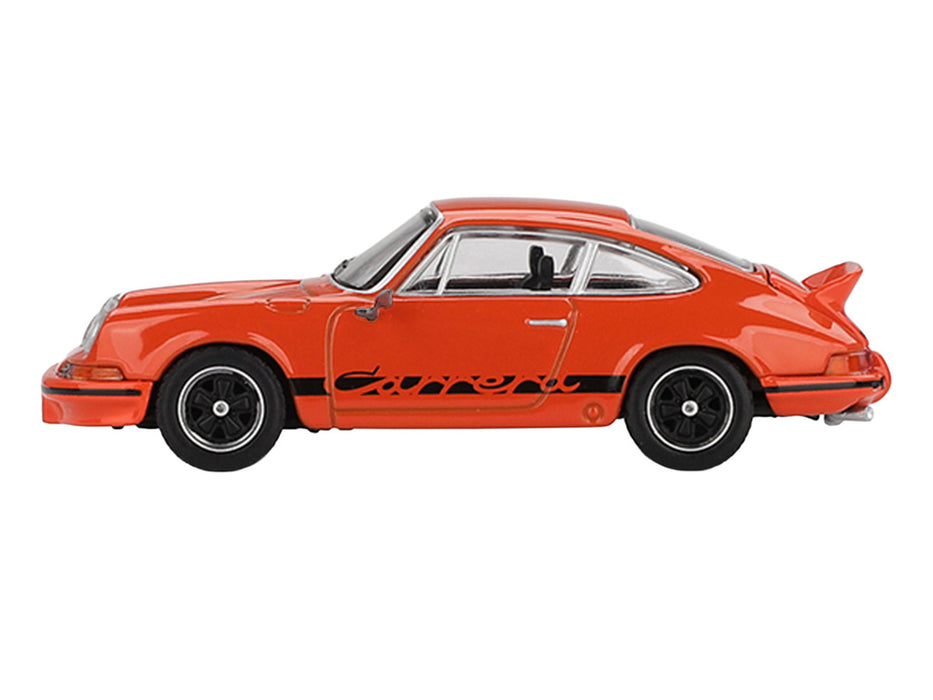 (Preorder) Porsche 911 Carrera RS 2.7 - Tangerine with Black Livery - Mini GT - 1:64 - MGT01142