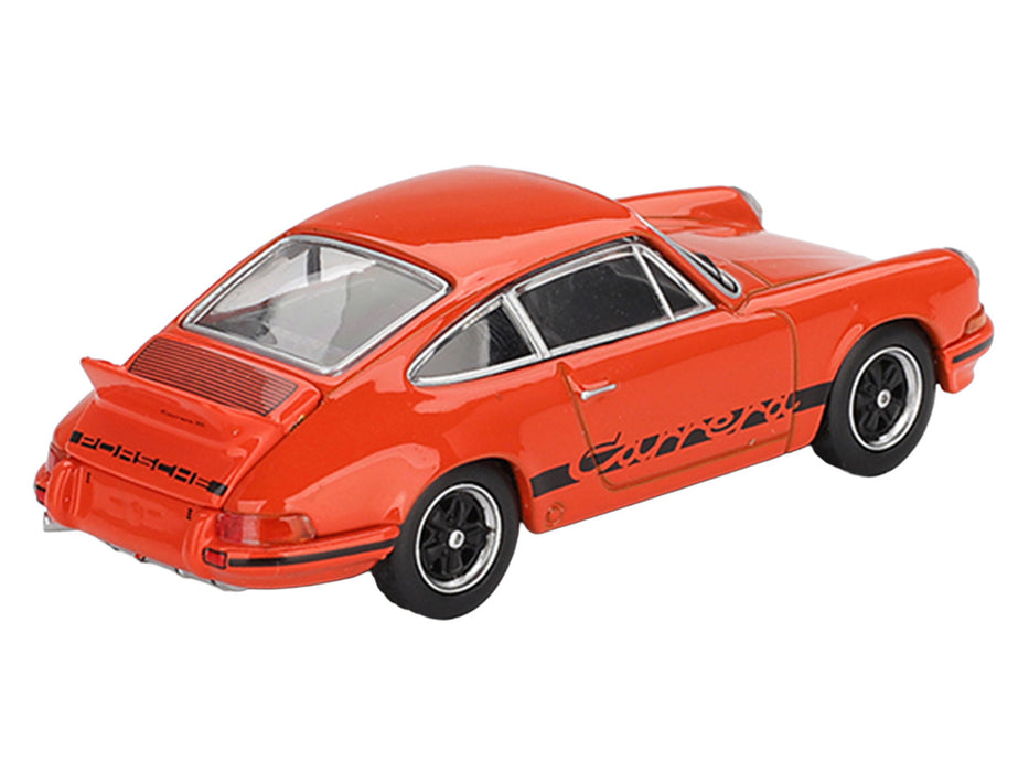 (Preorder) Porsche 911 Carrera RS 2.7 - Tangerine with Black Livery - Mini GT - 1:64 - MGT01142