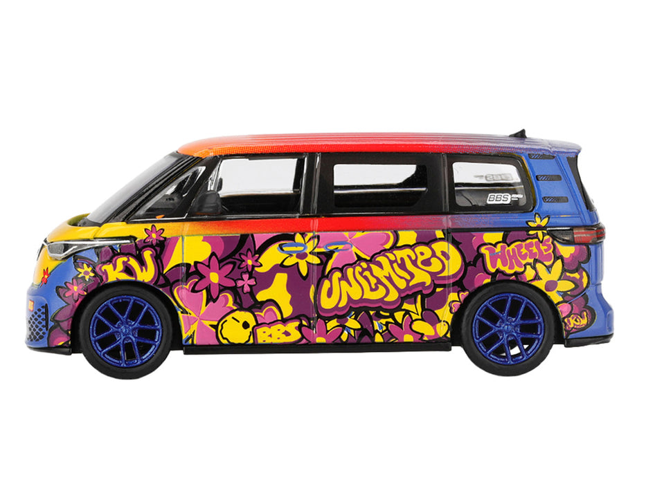 (Preorder) Volkswagen ID. Buzz KW/BBS - Orange - Mini GT - 1:64 - MGT01159