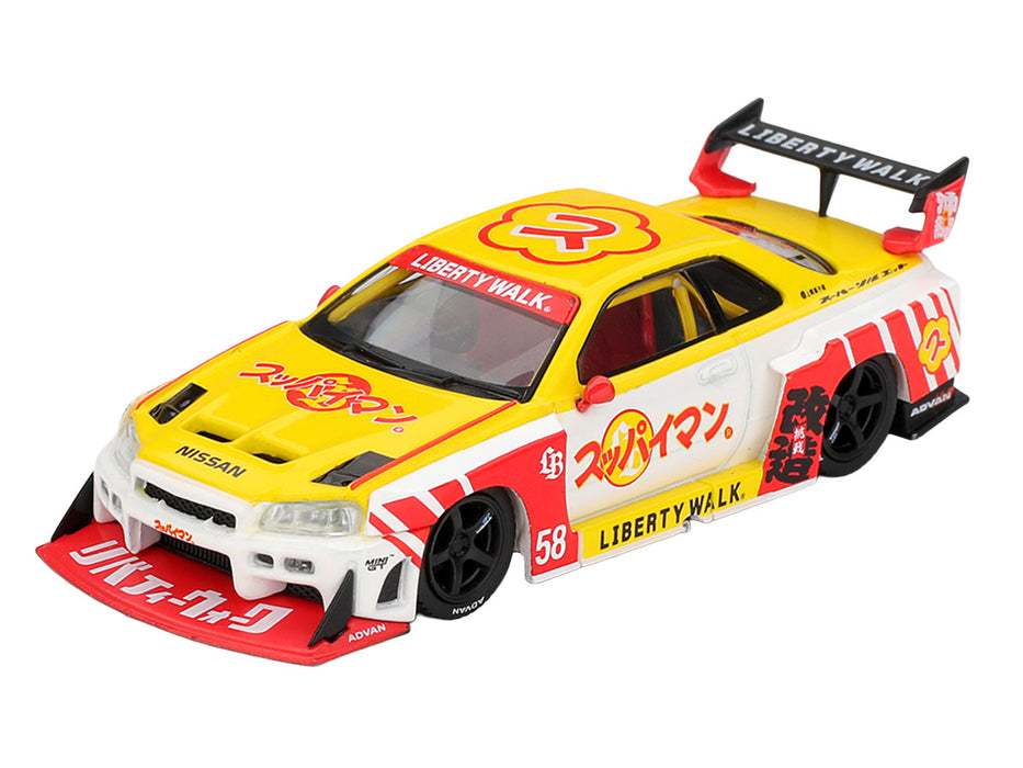 (Preorder) Nissan LB-ER34 Super Silhouette SKYLINE Suppaiman Okinawa - Mini GT - 1:64 - MGT01204