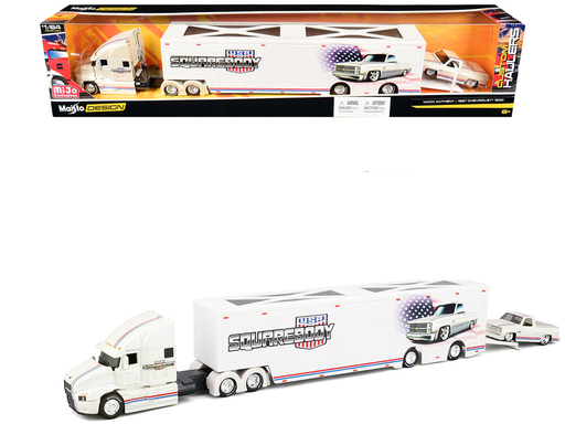 Photo produit Maisto MiJo Exclusives Mack Anthem et Chevrolet 1500 1987 Squarebody USA, vue 1