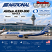 Affiche illustrative générée par IA National Airlines Airbus A330-300 N873CA Phoenix Models 1:400