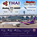 Affiche générée par IA – Thai Airways Boeing 777-300ER HS-TKP Phoenix Models 1:400 à Bangkok Suvarnabhumi