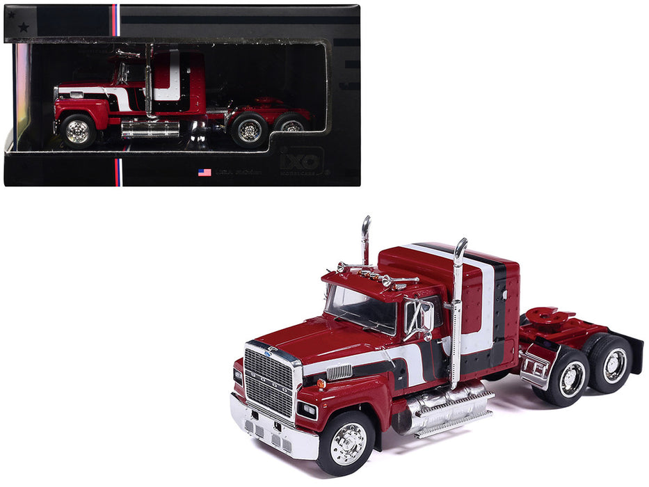 (Preorder) 1978 Ford LTL-9000 - Black Red, and White (Sales Brochure Truck) - IXO Models - 1:64 - U64TR014